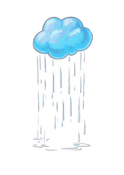 Дождь мультяшный