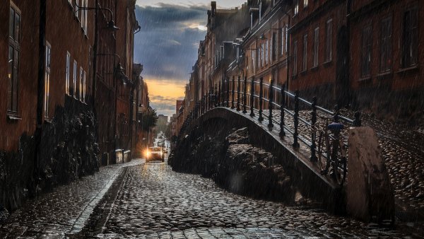 Дождь в городе