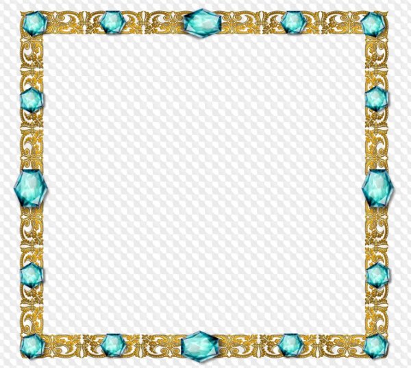 Рамка драгоценные камни