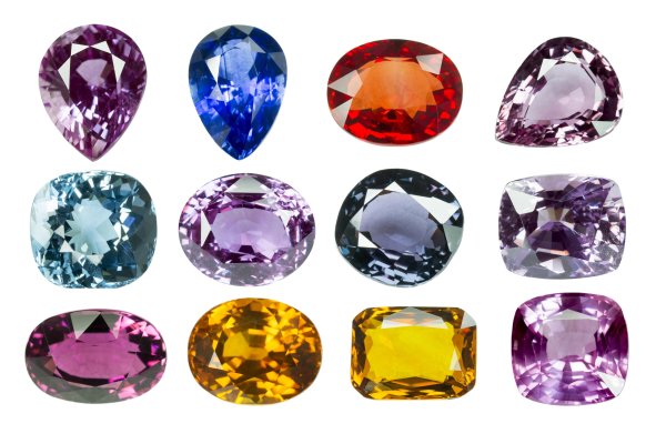 Драгоценные камни без фона