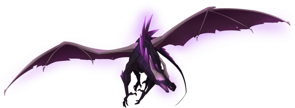 ЭНДЕР дракон на прозрачном фоне