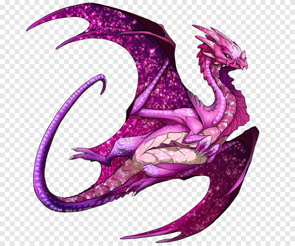Дракон на белом фоне