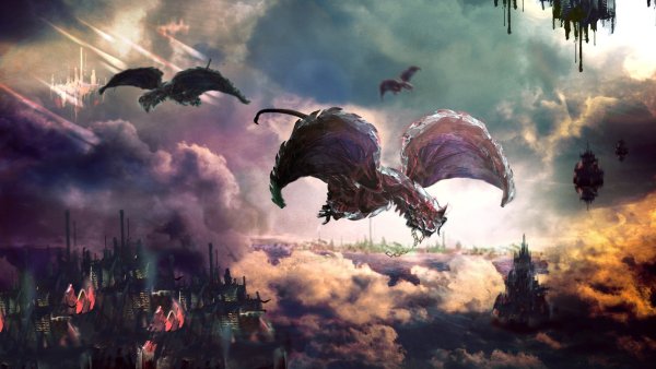 Дракон в городе будущего