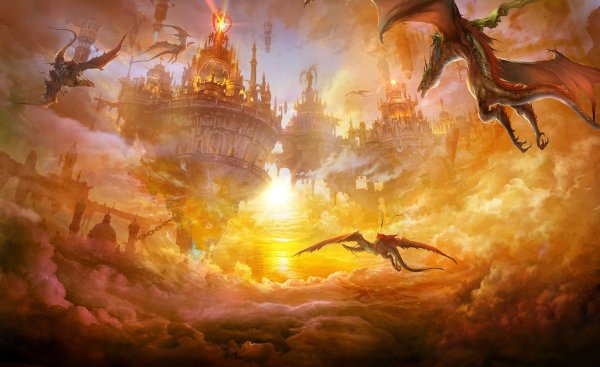 Драконы напали на город