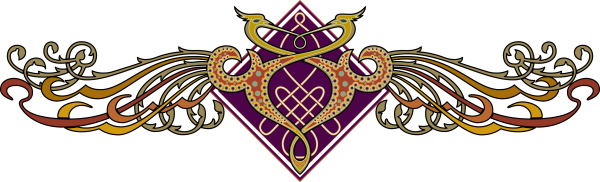 Сказочный орнамент на прозрачном фоне