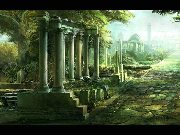 Развалины колонны