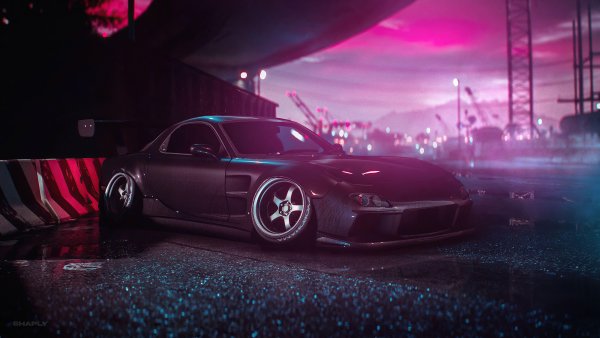 Mazda rx7 неон