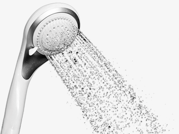 Shower на белом фоне