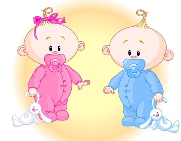 Карапузы мальчик и девочка