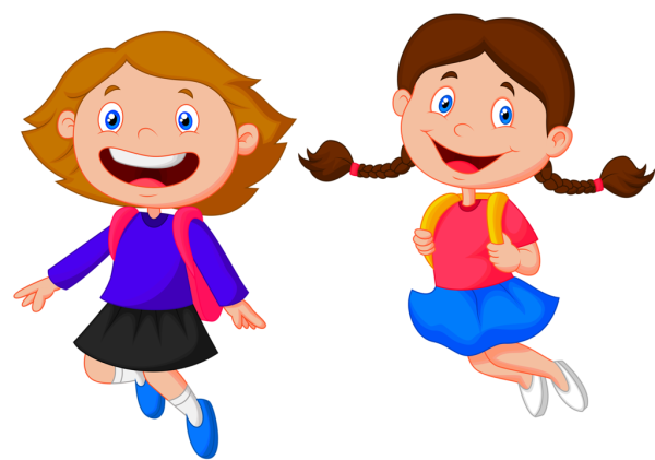 Мультяшные школьники