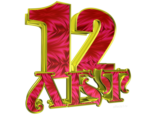 12 Лет цифра