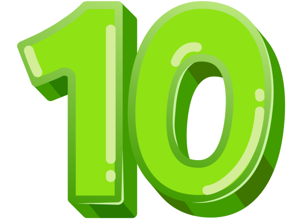 Красивая цифра 10