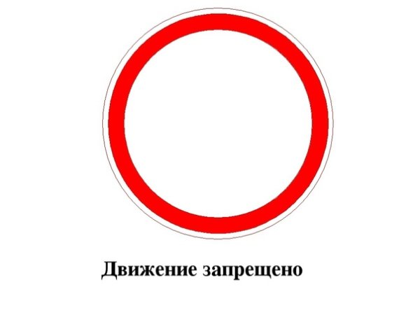 Знаки дорожного движения движение запрещено
