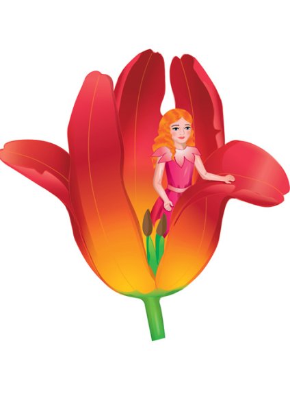 Дюймовочка в тюльпане