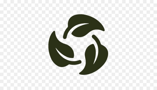 Значок экологически чистый черный