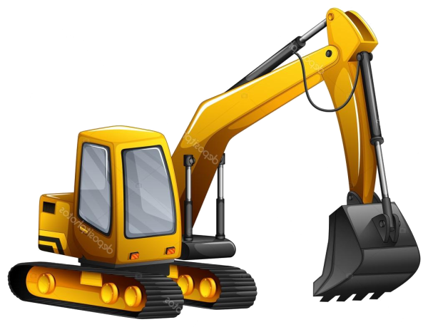 Экскаватор с боку