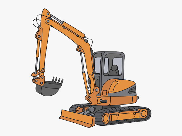 Печать с экскаватором