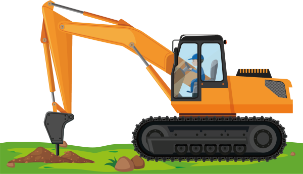 Экскаваторщик вектор