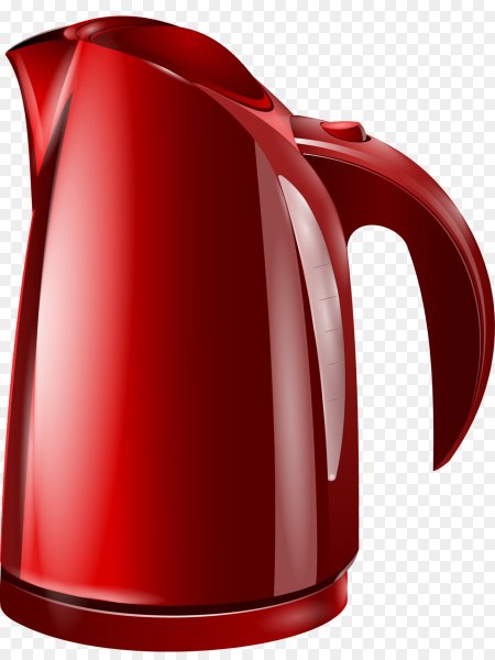 Электрический чайник на прозрачном фоне
