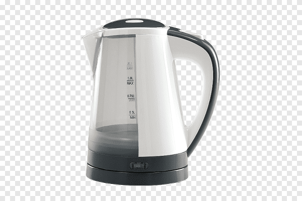 Электрический чайник на прозрачном фоне