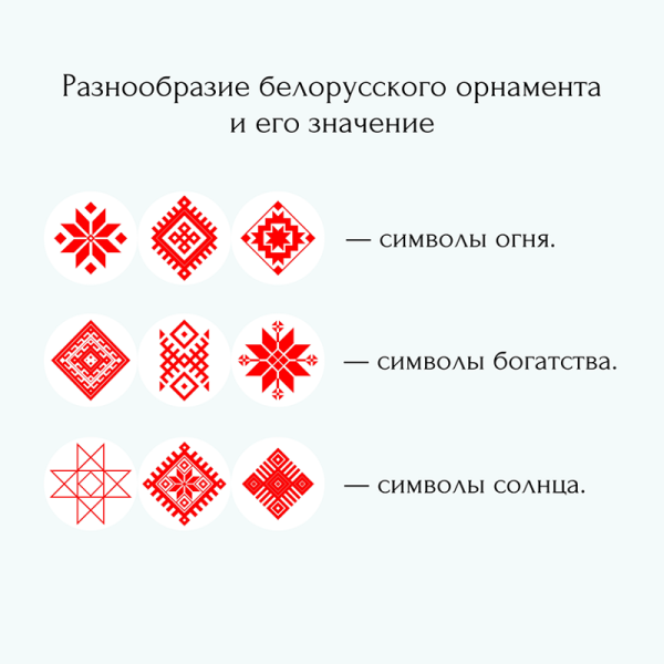 Белорусские узоры и орнаменты