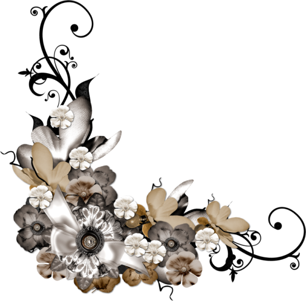 Декор на прозрачном фоне