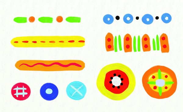 Дымковский орнамент элементы росписи