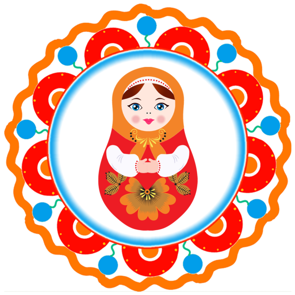 Дымковская роспись орнамент в круге