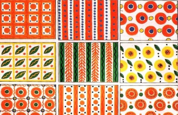 Дымковская игрушка орнамент элементы росписи