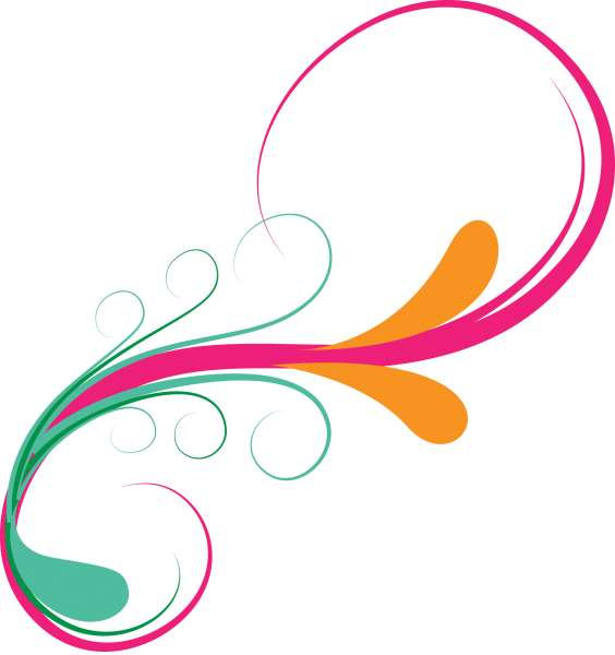 Яркий узор на прозрачном фоне