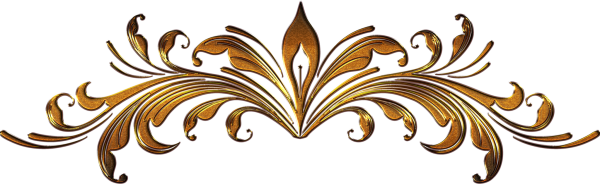 Красивый золотой узор на прозрачном фоне