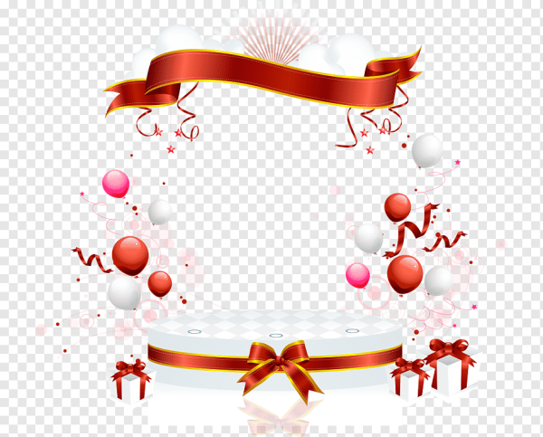 Праздничная рамочка на прозрачном фоне