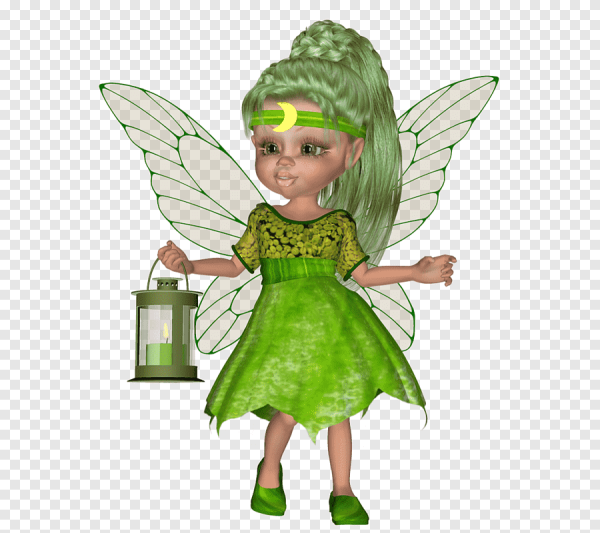 Сказочные феи на прозрачном фоне