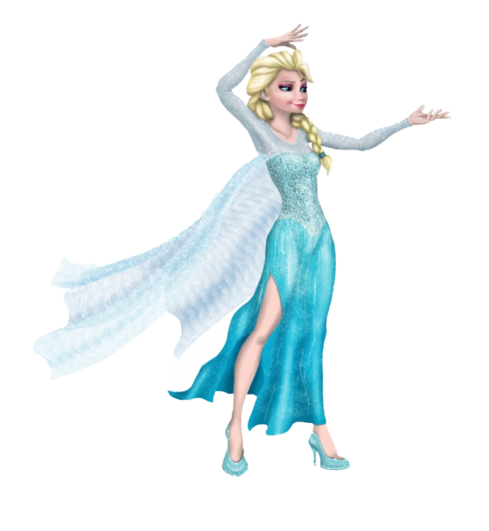 Elsa на белом фоне