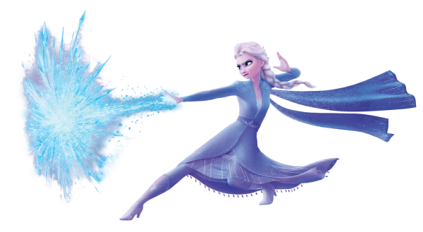 Холодное сердце на белом фоне