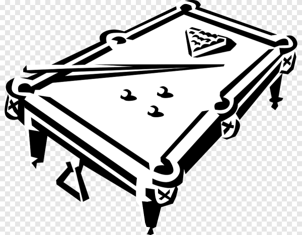 Бильярд раскраска