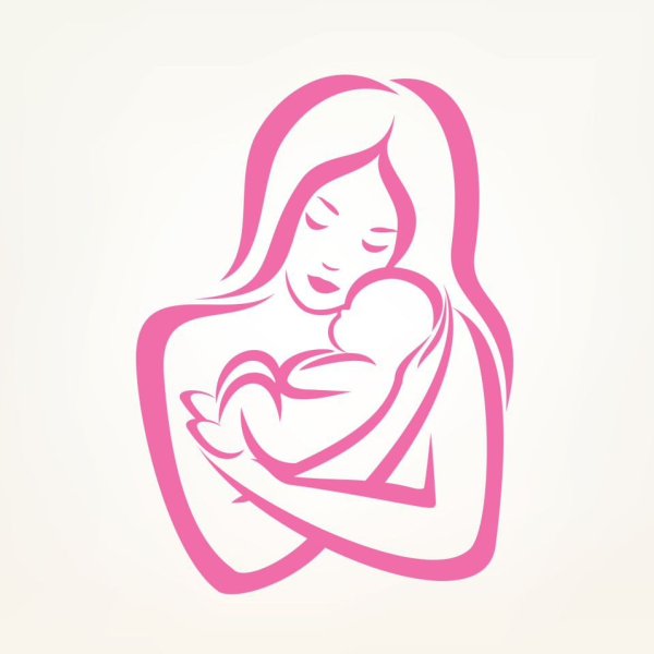 Логотип женщина с ребенком