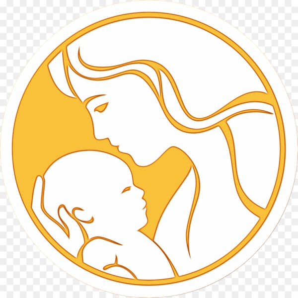 Силуэт матери и ребенка