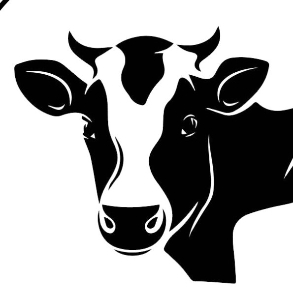 Голова коровы силуэт