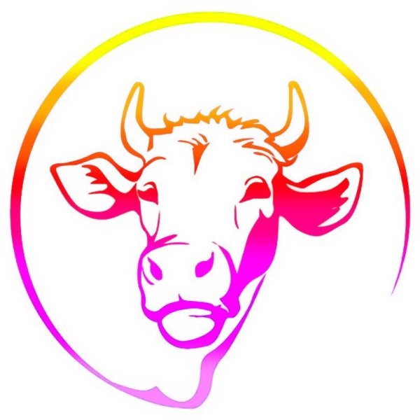 Контур головы коровы