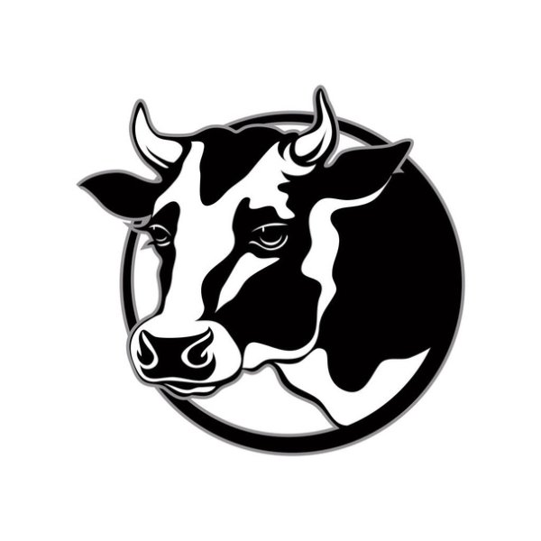 Голова коровы логотип