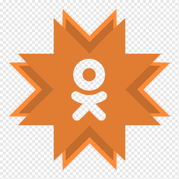 Логотип Одноклассники на прозрачном фоне