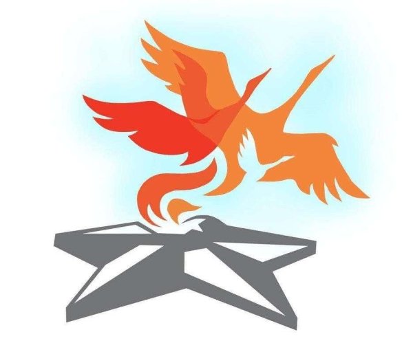 Вечный огонь на прозрачном фоне