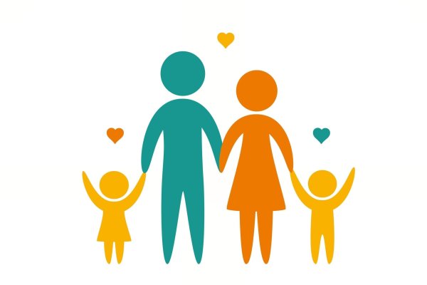 Семья на прозрачном фоне