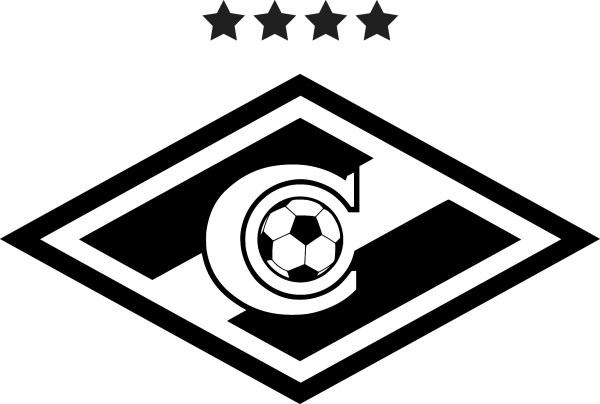 Футбольный клуб Спартак логотип вектор