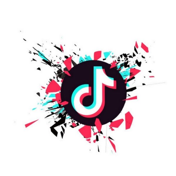 Тик ток на белом фоне