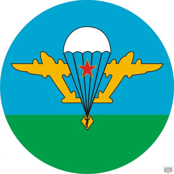 Флаг ВДВ белый купол