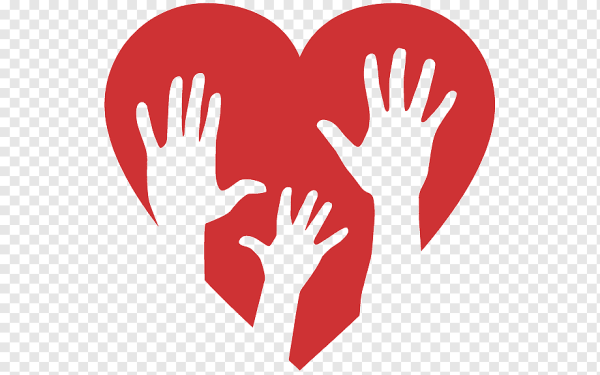 Волонтер на прозрачном фоне