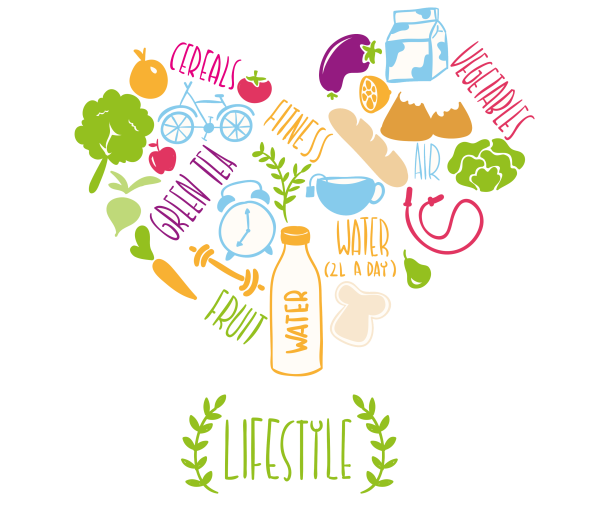 ЗОЖ на прозрачном фоне