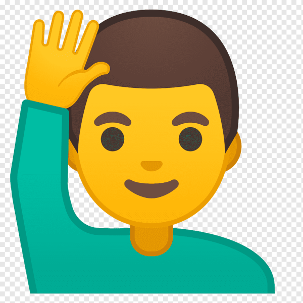 ЭМОДЖИ поднятая рука